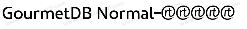 GourmetDB Normal字体转换
